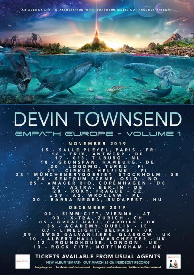 image article DEVIN TOWNSEND annonce une tournée européenne pour Novembre !!