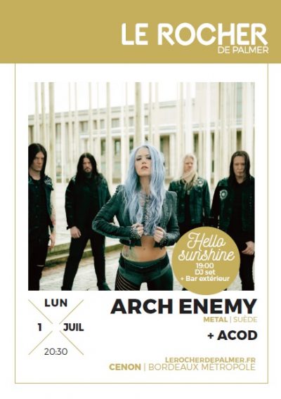 image article Arch Enemy en concert à Bordeaux le 1er juillet !