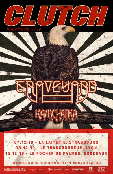 image article CLUTCH, les stars du Stoner américain, en tournée française avec Graveyard et Kamchatka, de passage au Transbordeur (Lyon)