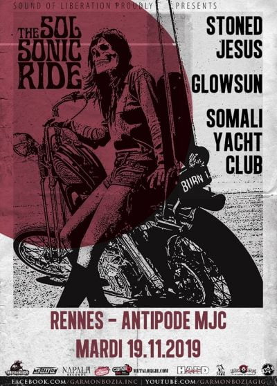 image article [ Report ] STONED JESUS + GLOWSUN + SOMALI YACHT CLUB @ Rennes, le 19/11/19