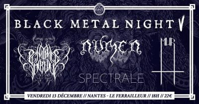 image article [ Report ] BLACK METAL NIGHT V : PÉNITENCE ONIRIQUE + NUMEN + MUR + SPECTRALE
