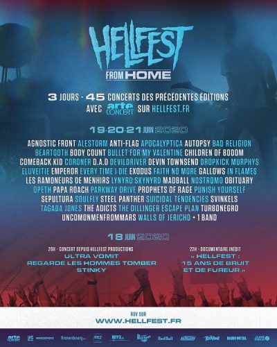 image article Le HELLFEST annonce son « Hellfest From Home » du 18 au 21 juin sur Hellfest.fr & Arte Concert !