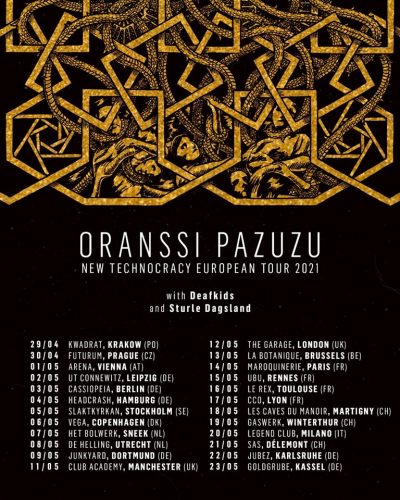 image article ORANSSI PAZUZU décale sa tournée européenne au printemps 2021 !!