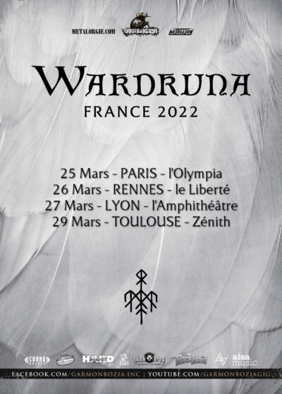 image article WARDRUNA confirme ses dates françaises de mars 2022 !!