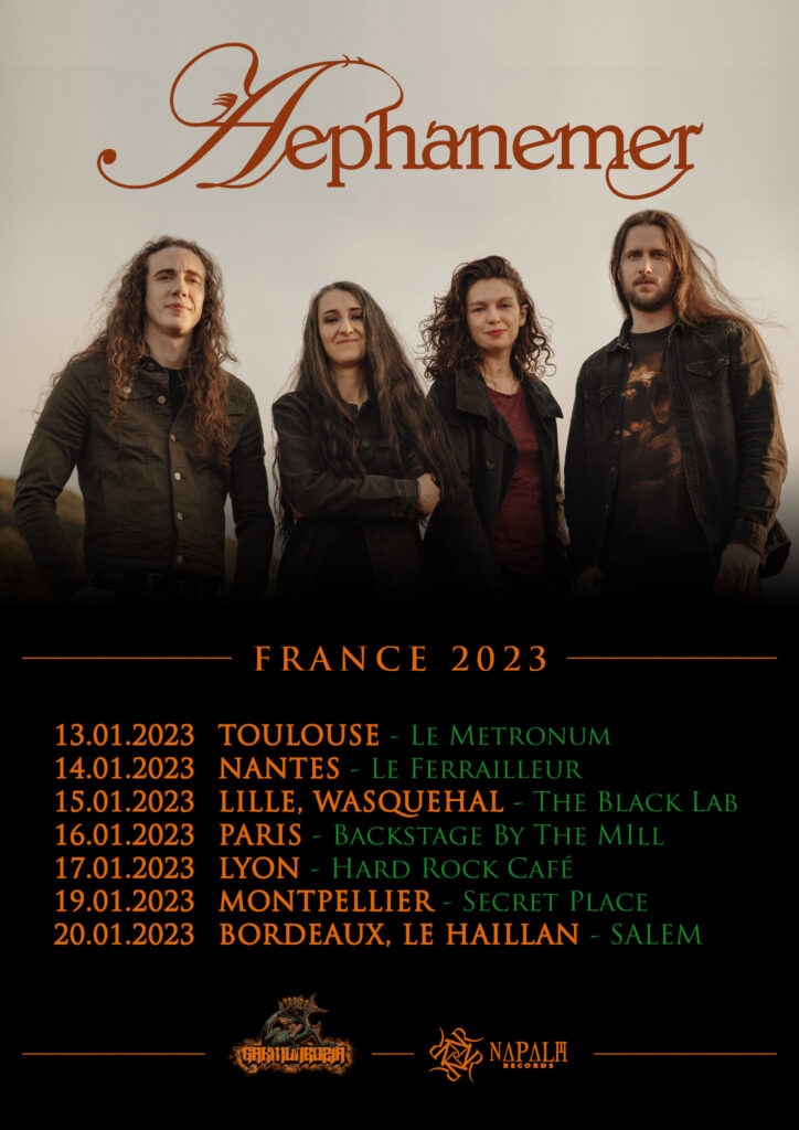 image article AEPHANEMER (Death Metal mélodique) une tournée déjà bien chargé avec plusieurs dates en France !