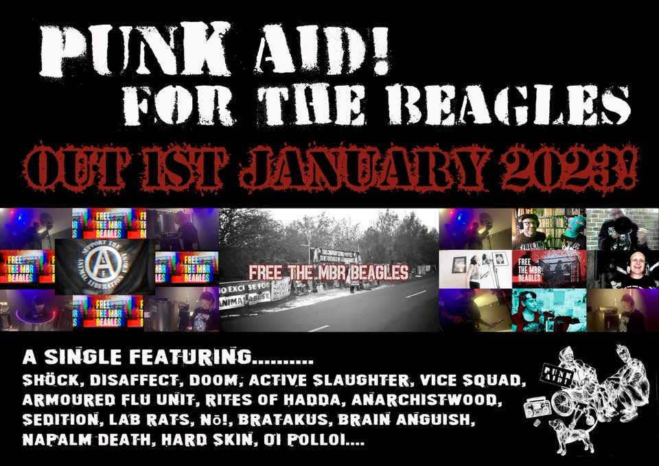 image article NAPALM DEATH participe au "Punk Aid for the beagles" ! Single le 1er janvier 2023 !