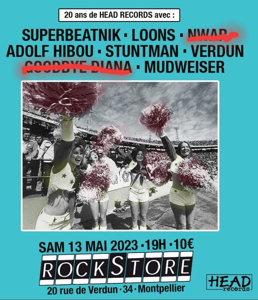 image article Le label montpelliérain Head Records fête ses 20 ans d'existence avec un concert au Rockstore, le samedi 13 mai