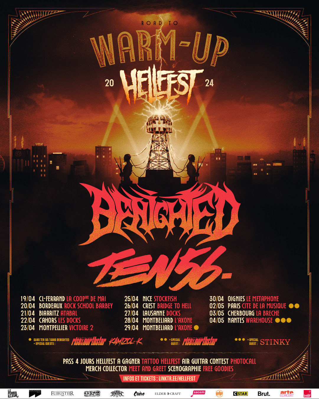 image article BENIGHTED, en tournée française en avril mai pour le Warm-Up Tour HELLFEST, sera à Montpellier le 23 avril ! Tous les détails de la tournée..