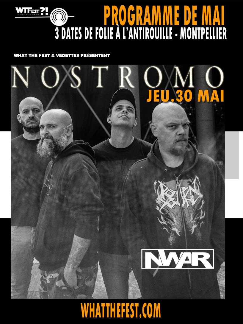 image article NOSTROMO, groupe phare de la scène metal extrême Suisse, en concert à Montpellier le 30 mai !